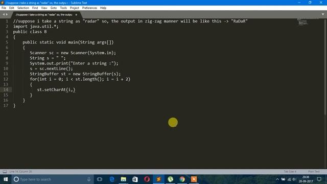 Java Program To Enter A String And Display The String In Zig - Zag Manner - For Beginners смотреть онлайн