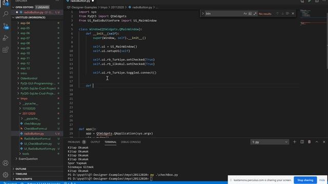 Görsel Programlama II - QT Designer RadioButton, GroupBox ve GridLayout Kullanımı смотреть онлайн