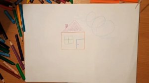 Как нарисовать домик. Урок рисования для детей #1. Дом.