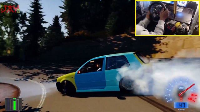Drifting ABANDONED TOUGE CIRCUIT w/ Steering Wheel! (Assetto Corsa Graphics Mod) смотреть онлайн