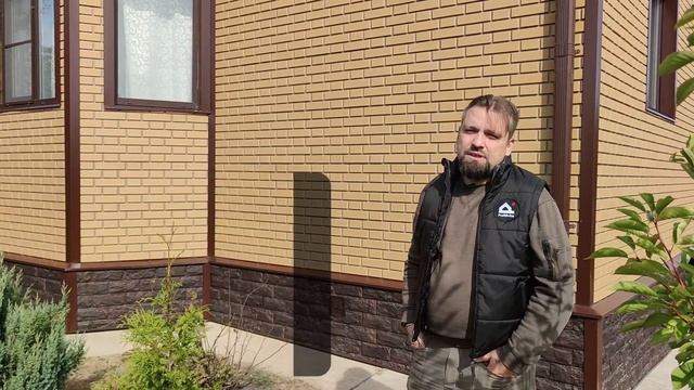 Отделка Фасада под Клинкерный, Бежевый Кирпич. Монтаж ProfiDvice смотреть онлайн