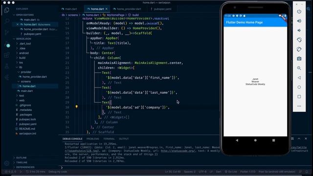 JSON serializable Flutter Dart - Part 1 смотреть онлайн