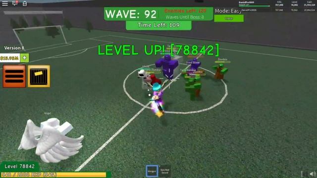 Roblox Zombie Attack - Wave 92 with only ONE Player! смотреть онлайн