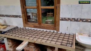 Кухонный стол из бетона своими руками. #230