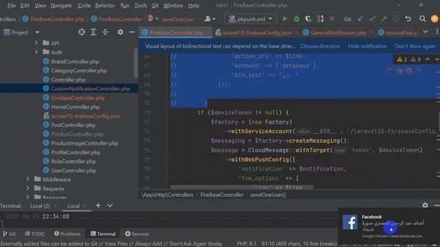 Firebase Notifications In Laravel