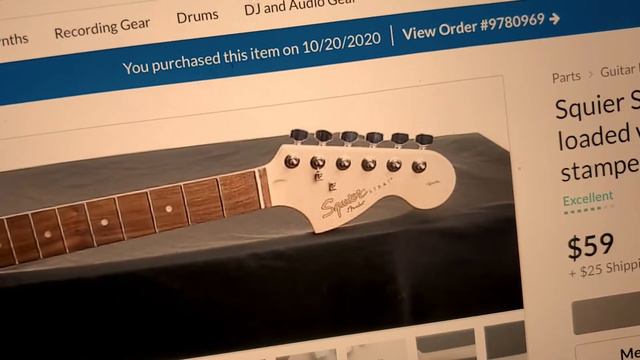 1999 Fender Squier Strat rebuild video #1 смотреть онлайн