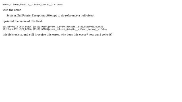 Salesforce: Attempt to de-reference a null object on an existing object смотреть онлайн