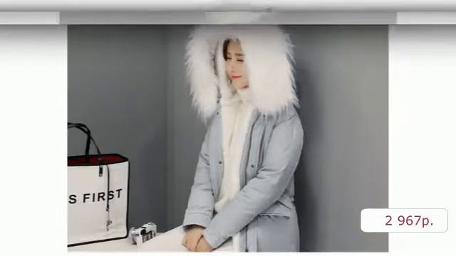 Верхняя одежда с Aliexpress Fitaylor Пуховик женский с капюшоном и мех воротником смотреть онлайн