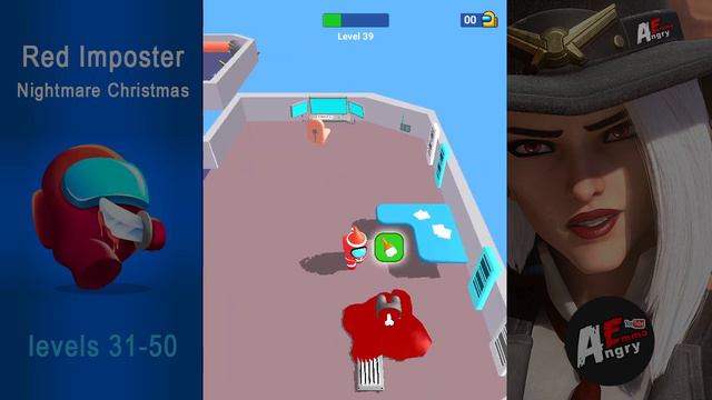 Red Imposter: Nightmare Christmas - Gameplay (levels 31-50)
