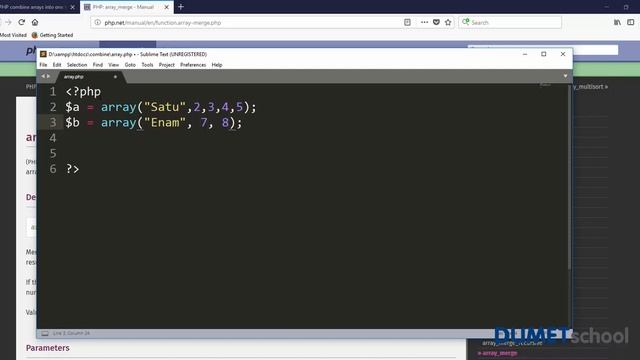 Cara Kombinasi Array Menggunakan PHP смотреть онлайн