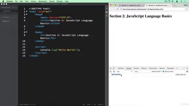 The Complete JavaScript Course 2018: Build Real Projects! : Let's start coding! смотреть онлайн