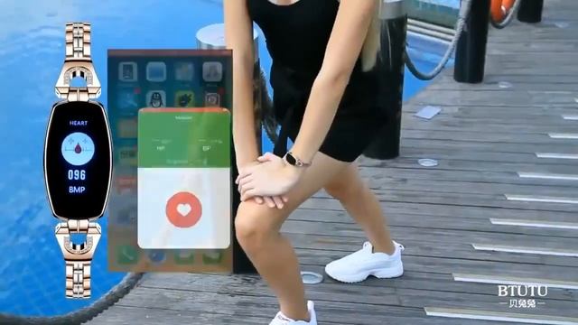 H8 умный Браслет Для женщин активности Фитнес трекер смотреть онлайн