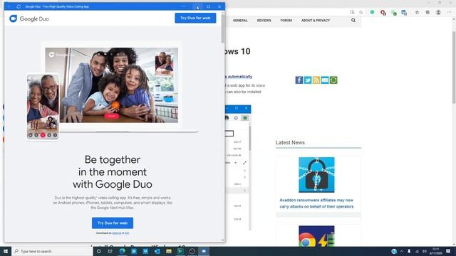 How to install Google Duo on Windows 10 смотреть онлайн