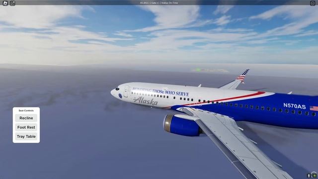 Roblox Alaska Airlines Flight - Boeing 737-800 (FIRST CLASS) смотреть онлайн