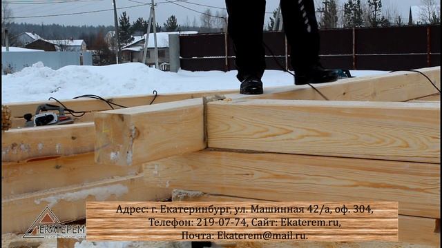 Монтаж шкантов на деревянном срубе смотреть онлайн