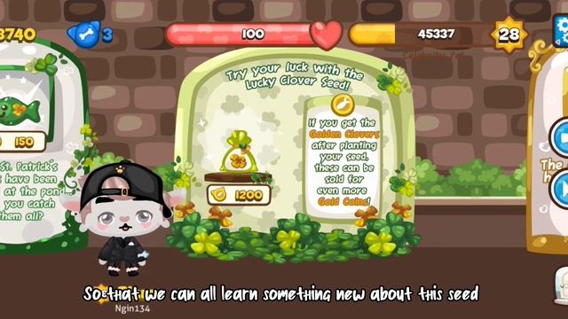 Pet Pals - TRYING TO GET A GOLDEN CLOVER! | LUCKY CLOVER SEED GARDENING GUIDE | IS IT WORTH IT? смотреть онлайн