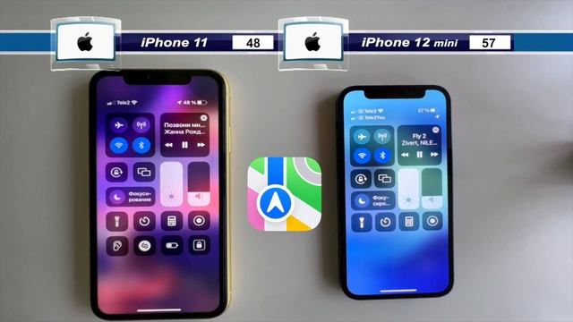 Battery test? iPhone 11 VS iPhone 12 mini?#iphone #тест смотреть онлайн