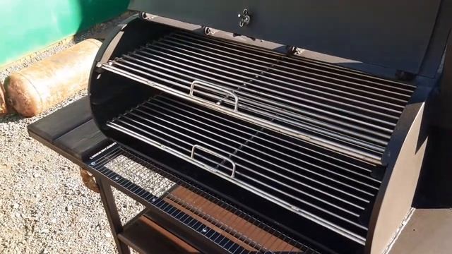 большой смокер, барбекю,мангал,с обратной тягой.США. смотреть онлайн