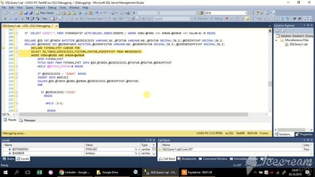 SQL SERVER’DA FIFO MALİYETİNİN T-SQL İLE UYGULANMASI смотреть онлайн