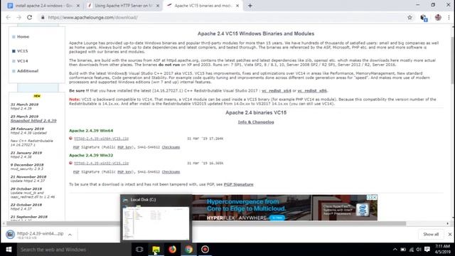 Cara install apache 2.4 di windows 10 | Install apache 2.4 in windows 10 смотреть онлайн