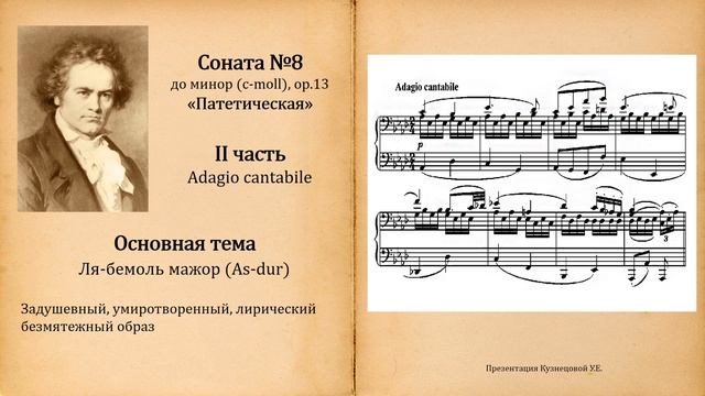 Л.Бетховен. Соната №8 "Патетическая" (c-moll, op.13). Темы для викторины по музыкальной литературе. смотреть онлайн
