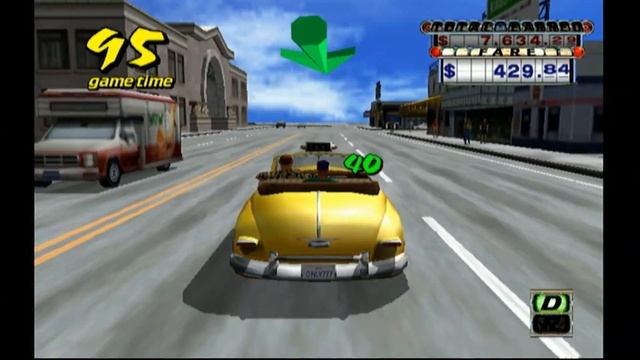 Crazy Taxi - Original Mode (GameCube) Gameplay смотреть онлайн