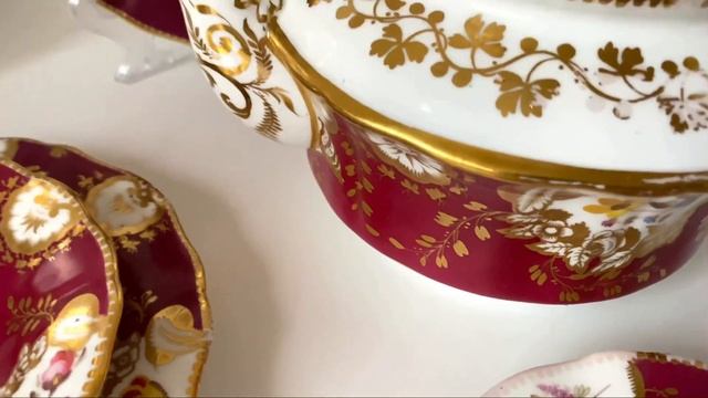 Английская чайная посуда начала 19го века. Coalport, c1820 смотреть онлайн