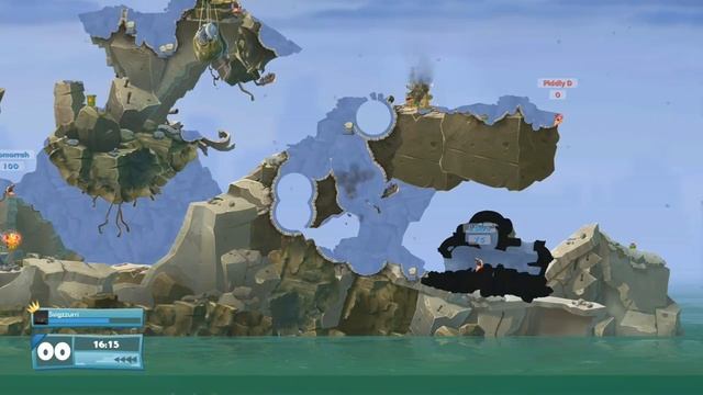 Worms W.M.D Carpet Bomb смотреть онлайн