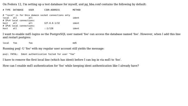 DevOps & SysAdmins: Enable both ident and md5 authentication in PostgreSQL смотреть онлайн