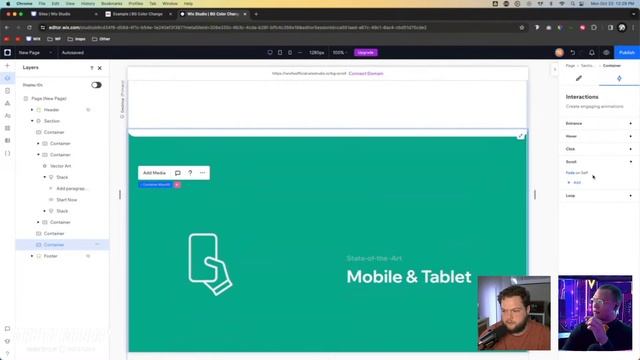 Wix Studio Scroll Effect | Background Color Change for an Agency Portfolio Website смотреть онлайн