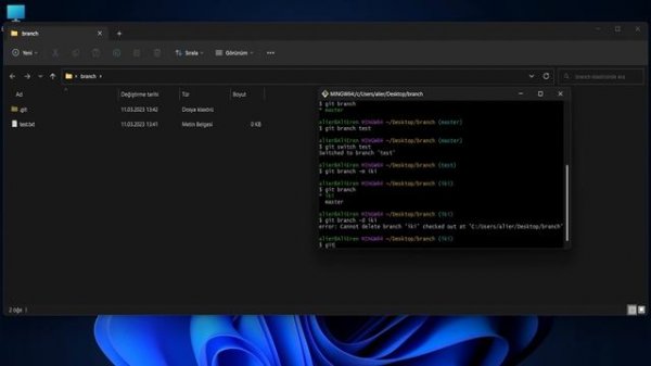Sıfırdan Git & Github | Branch Adını Değiştirme ve Silme #15