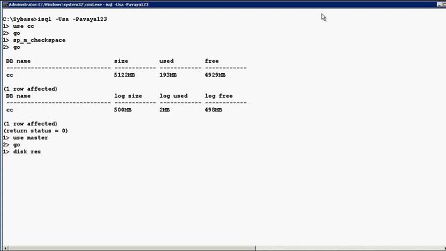 How to Resize Avaya Customer Interaction Express Database Size from Sybase 15 Command Line смотреть онлайн