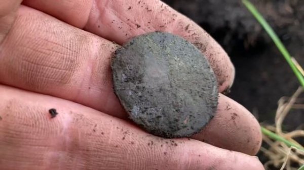 Digging huge 3ft deep hole in Lad v Dad metal detecting challenge | Makro Racer 2 | coins & relics