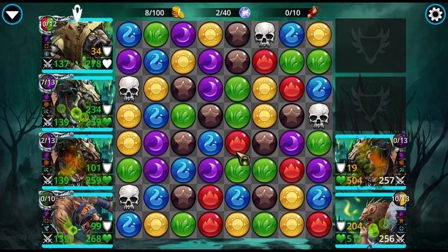 Gems of War - Dark Pits Pure Faction Level 500 (Hoard 200) смотреть онлайн