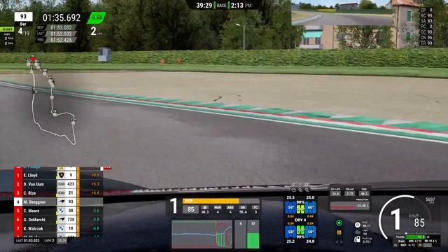 ORL GT3 Sprint Series EU - Round 2: Imola - another solid result in a mixed conditions race! смотреть онлайн