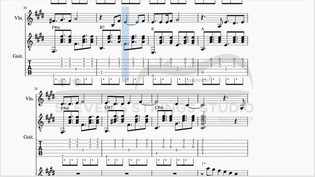 Tuyo (Narcos Theme) - Rodrigo Amarante (Violin Guitar Trio Sheet Music) смотреть онлайн