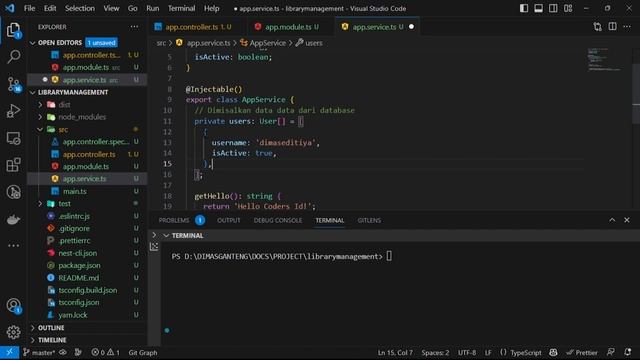 NestJS Service (Provider) - REST API NodeJS | Tutorial NodeJS Bahasa Indonesia смотреть онлайн