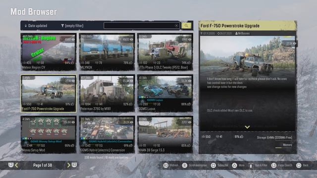 Snowrunner New Console Mods PC & Mods Daily Update смотреть онлайн