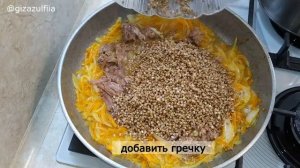 Гречка с тушенкой на сковороде – ВКУСНО!!! БЫСТРЫЙ РЕЦЕПТ!