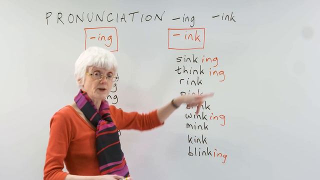 English Pronunciation: -ING & -INK Word Endings