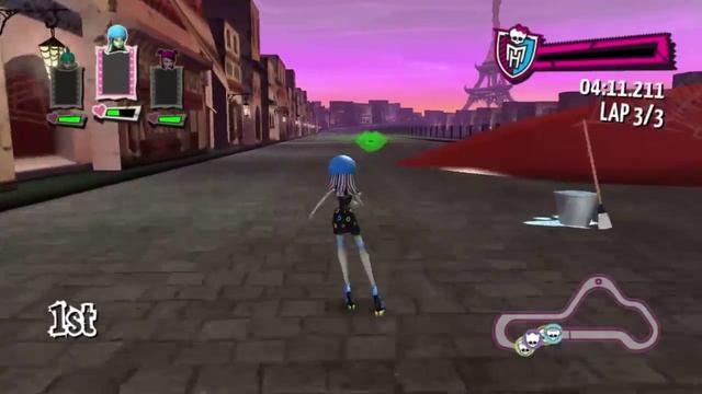 ♥ Monster High Skultimate Roller Maze Walkthrough PART 1 Dark Castle Race (Wii/DS/3DS) Part 8 HD смотреть онлайн