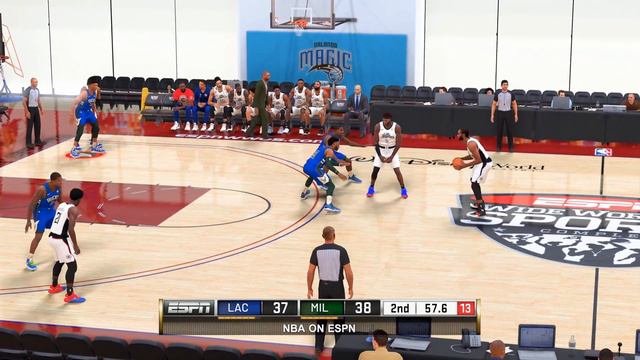 NBA 2K21 Orlando Bubble Showcase | Clippers vs. Bucks | PC Overhaul смотреть онлайн