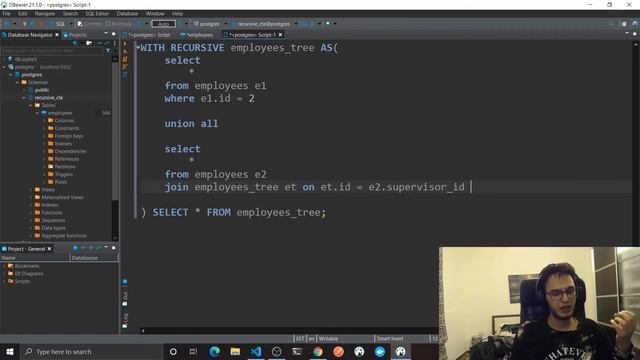 How to represent hierarchical data in relational databases + recursively query them || PostgreSQL смотреть онлайн