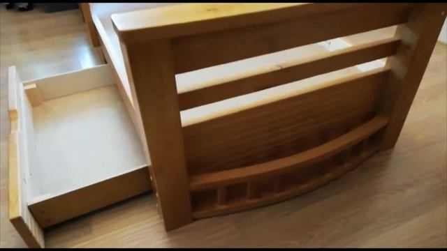 Детская деревянная кровать Шале Шатл цвет орех смотреть онлайн