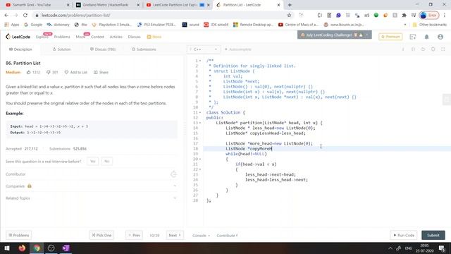 LeetCode || Partition List смотреть онлайн
