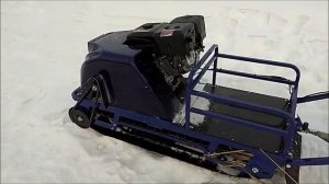 Мотобуксировщик Бурлак М 15 л с  катково склизовая подвеска