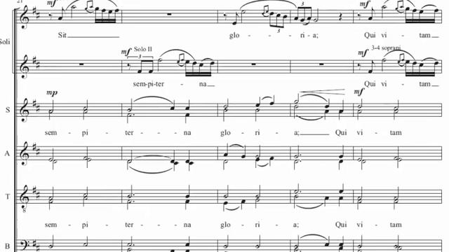 O Salutaris Hostia (Ēriks Ešenvalds) Score Animation смотреть онлайн