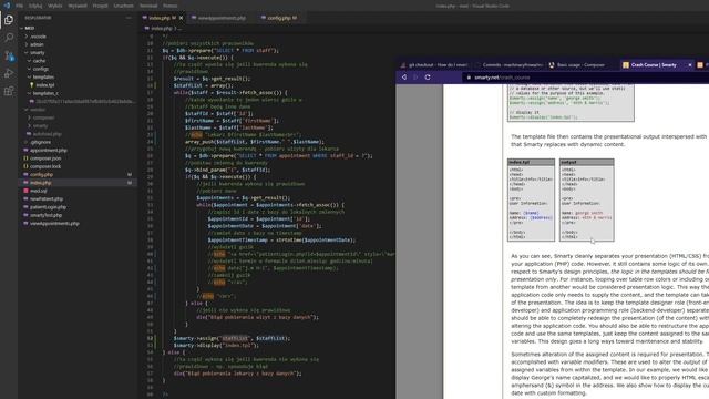 Skrypt PHP - przychodnia POZ - integracja smarty z głównym plikiem смотреть онлайн