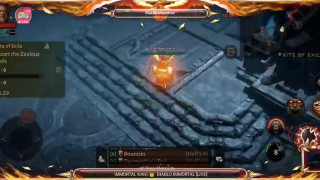 DIABLO IMMORTAL | SEASON 10 [LIVE] STREAM #22- IMMORTAL KING @ImmortalKing- смотреть онлайн