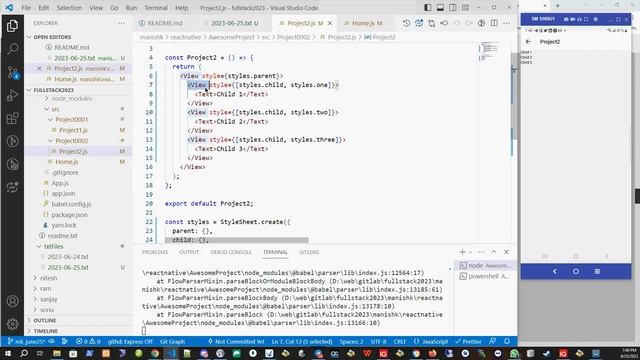 Lesson 3 React native box modelling flex column layout 2023 06 25 смотреть онлайн